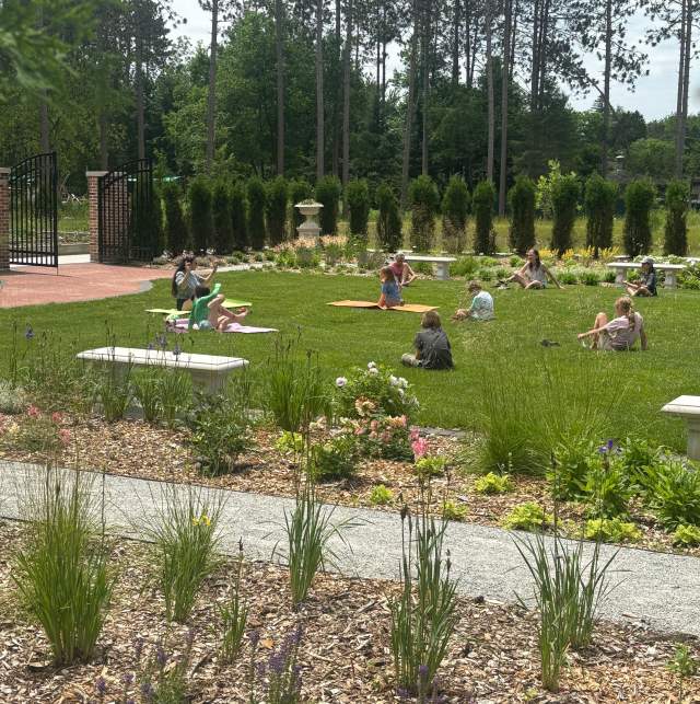 Yoga in the English Gardens