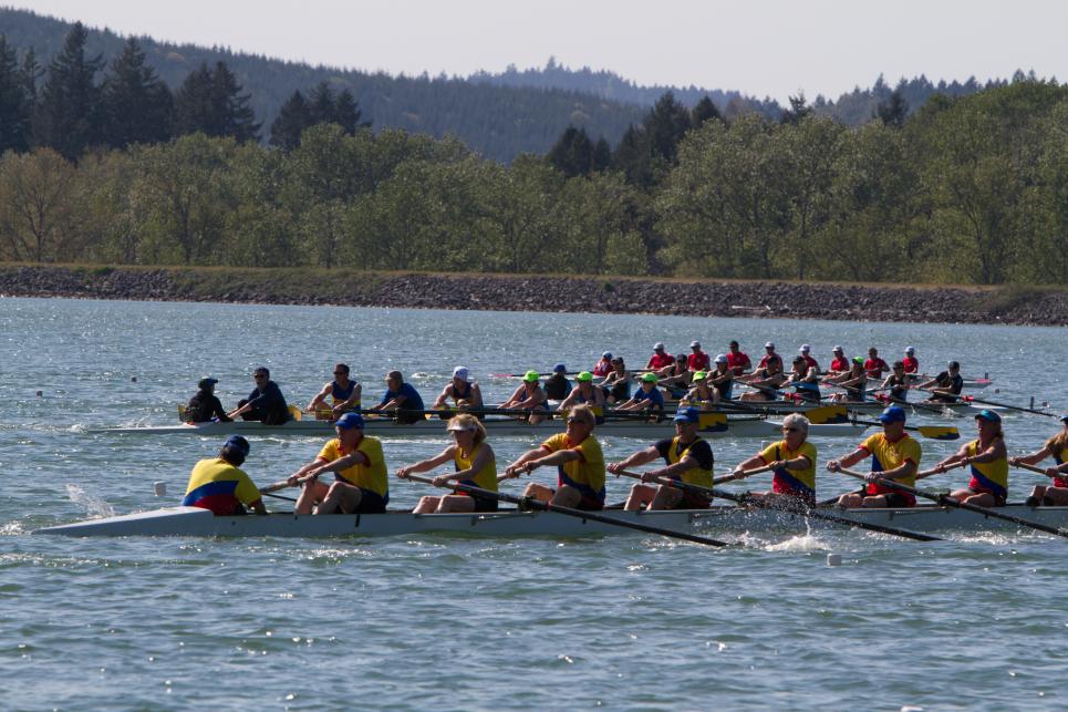 Covered Bridge Regatta Dexter Lake by Ray Remmers