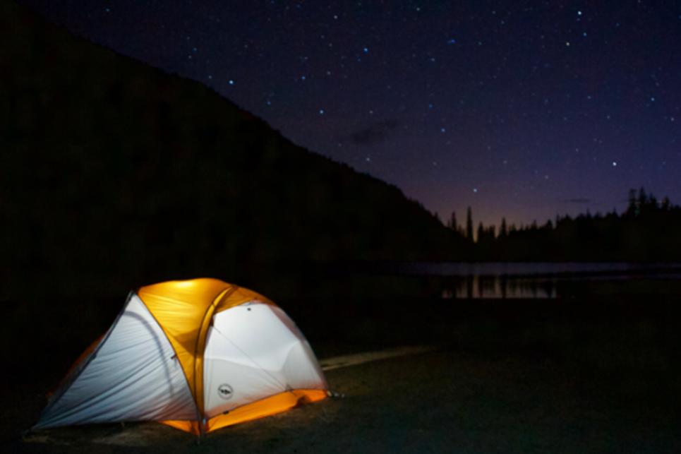 Camping Under the Stars at Linton Lake by Wyatt Pace
