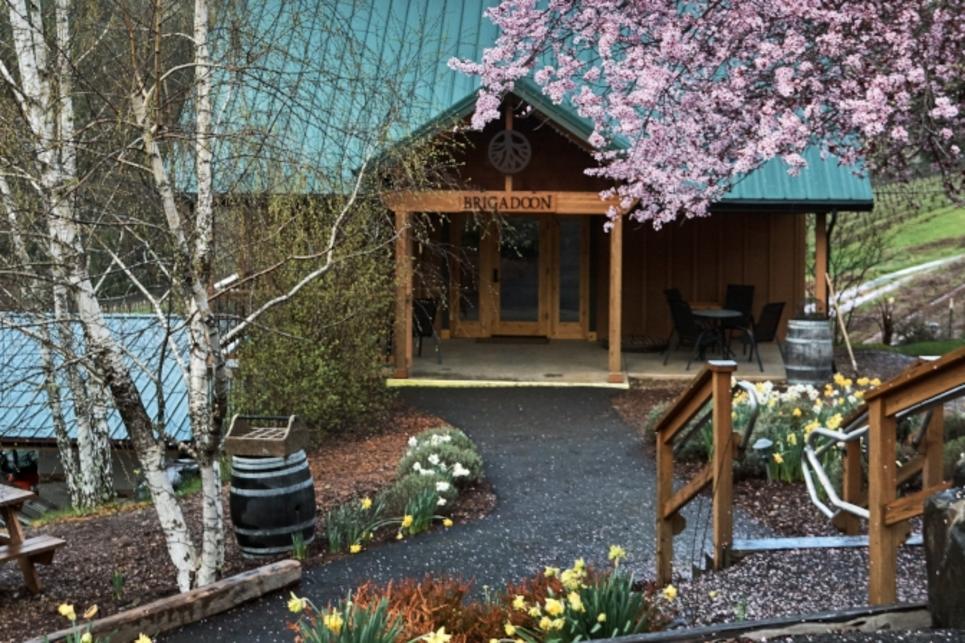 Brigadoon Wine Company in the Spring