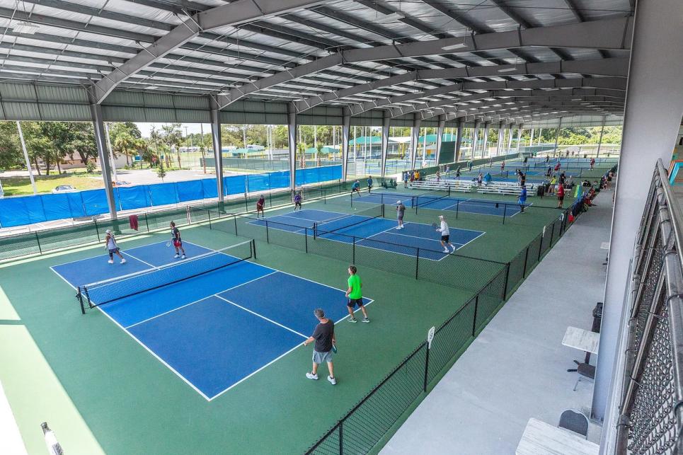 Emerald Valley Pickleball Facility Covered Courts