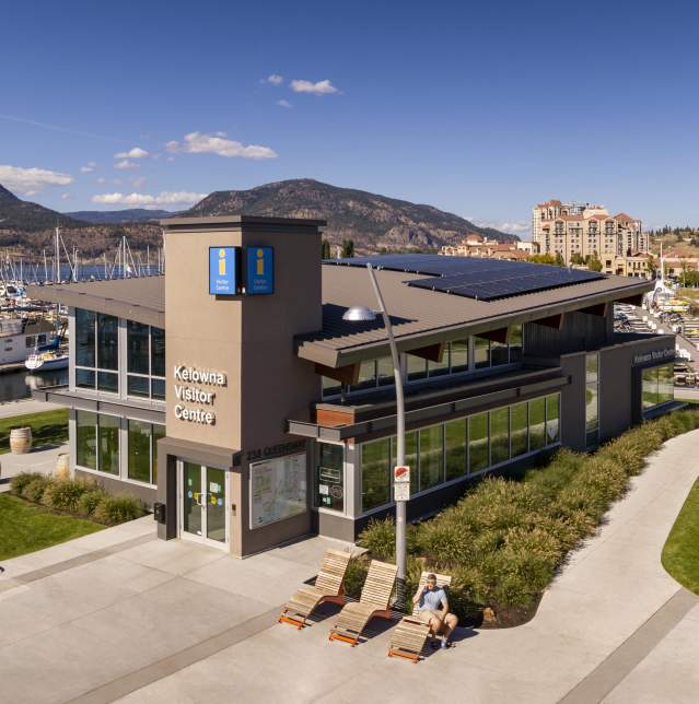 Kelowna Visitor Centre Aerial Building 11