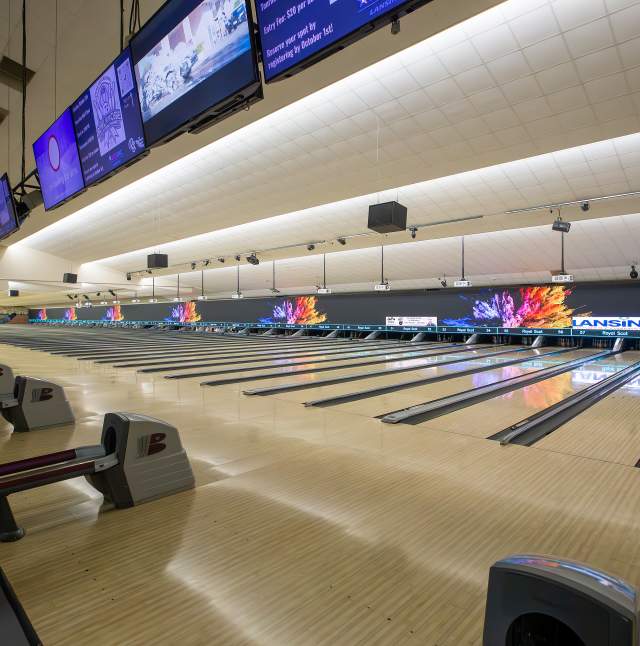 Bowling lanes at Royal Scot Golf & Bowl