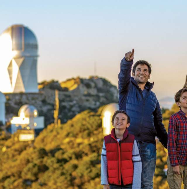 Family at Kitt Peak National Observatory