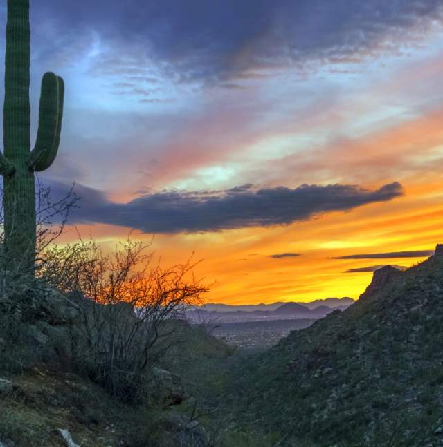 Seven Falls Trail at Sunset