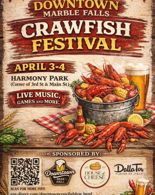 Downtown Marble Falls Crawfish Fest