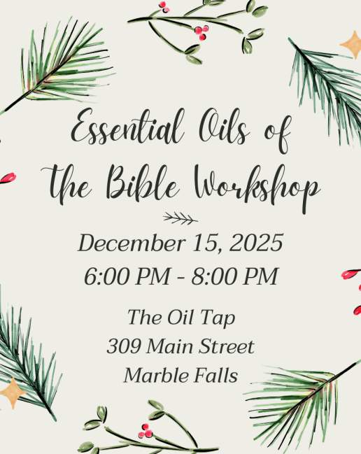 Essential Oils of The Bible Workshop