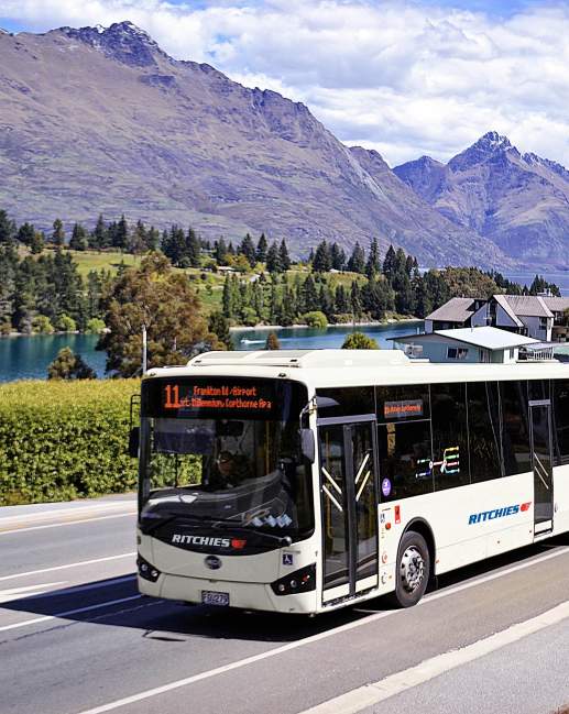 Ritchies Downtown Queenstown to Airport bus