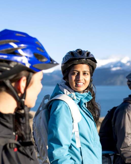 Students on Bike Tour