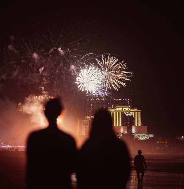 Beach-Fireworks