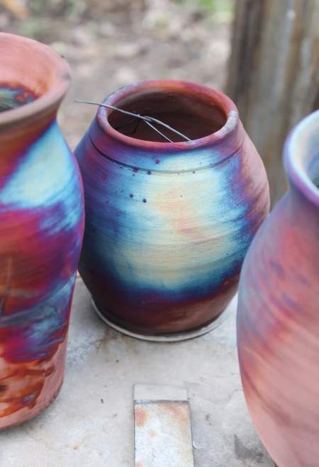 Raku Pottery Class with Vivian Rood