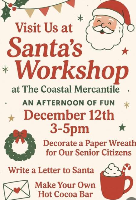 Santa's Workshop at Coastal Mercantile