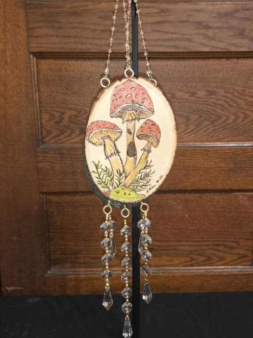 Woodburning on Suncatcher Class
