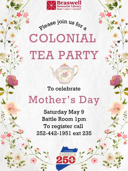 Mother's Day Colonial Tea Party