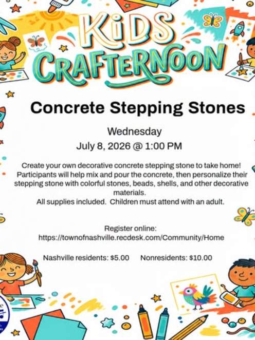 Kids Crafternoon! Concrete Stepping Stone Craft