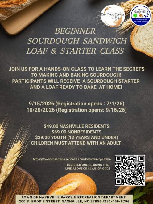 Beginner Sour Dough Sandwich Loaf & Starter Class