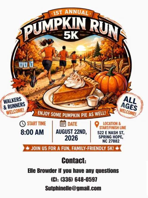 Spring Hope Pumpkin 5K Run