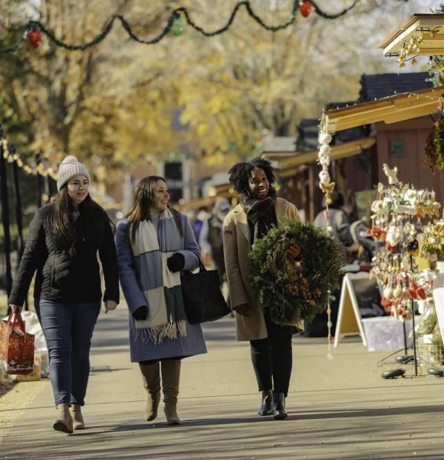 Group at Holiday Market