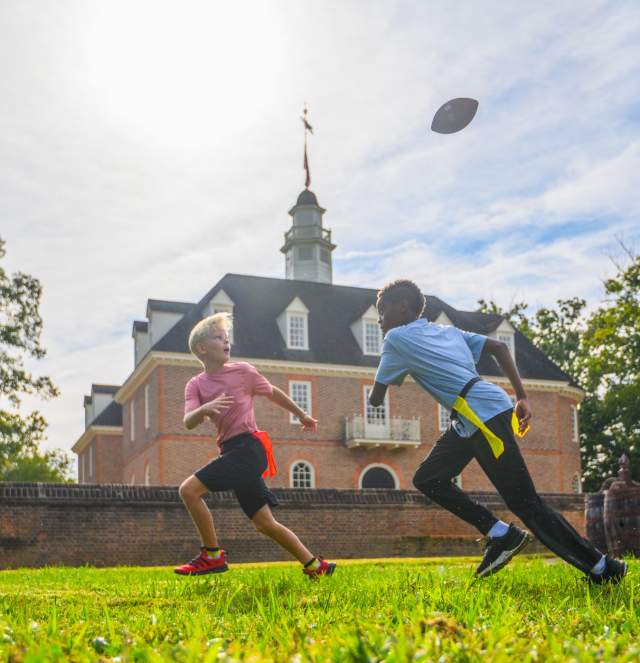 Youth Flag Football at Colonial Williamsburg
