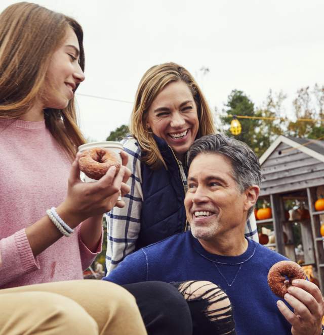 fall pumpkin patch family