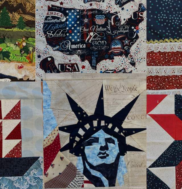 Quilt squares for the Great American Birthday Quilt.