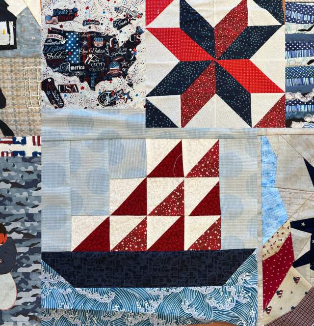 Quilt squares for the Great American Birthday Quilt.