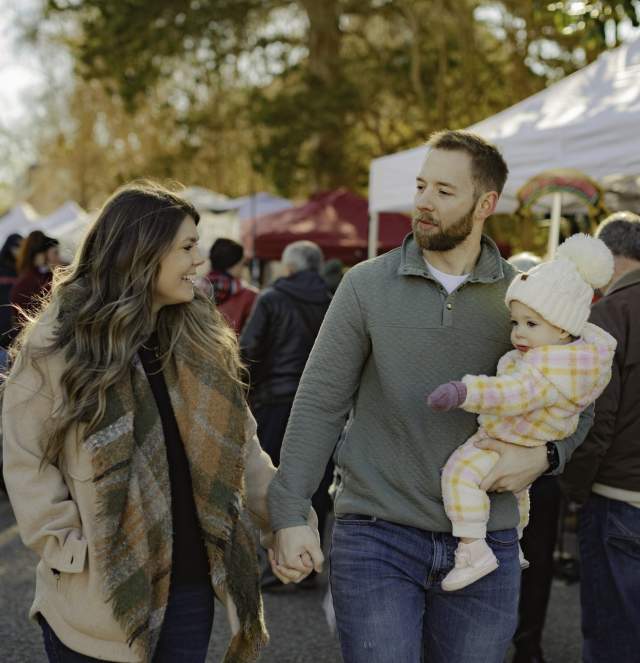 Family at the Yorktown Market