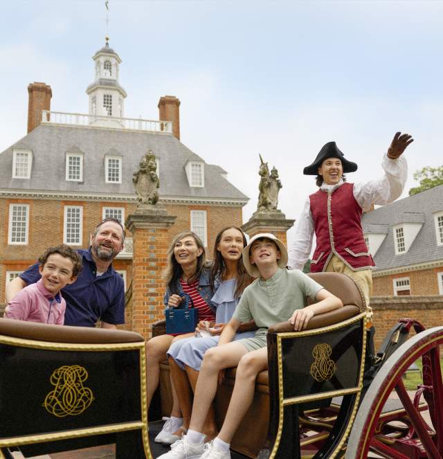 Governor's Palace Family Carriage Ride at Colonial Williamsburg