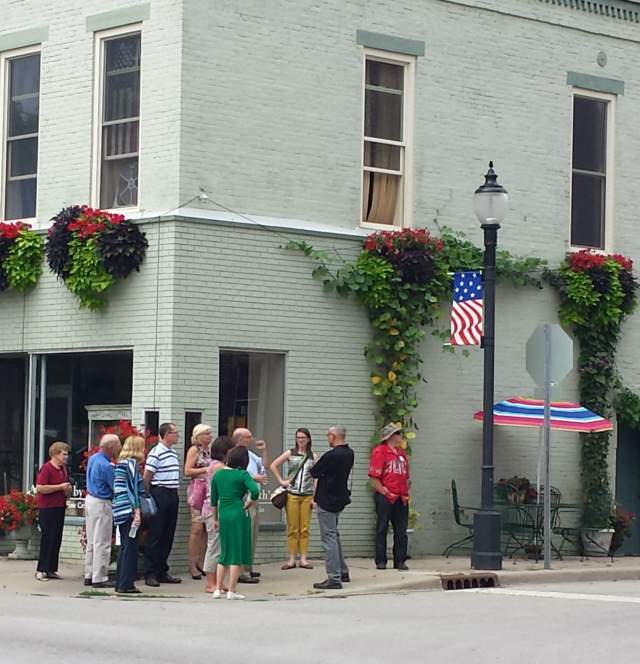 Group visit to downtown Martinsville