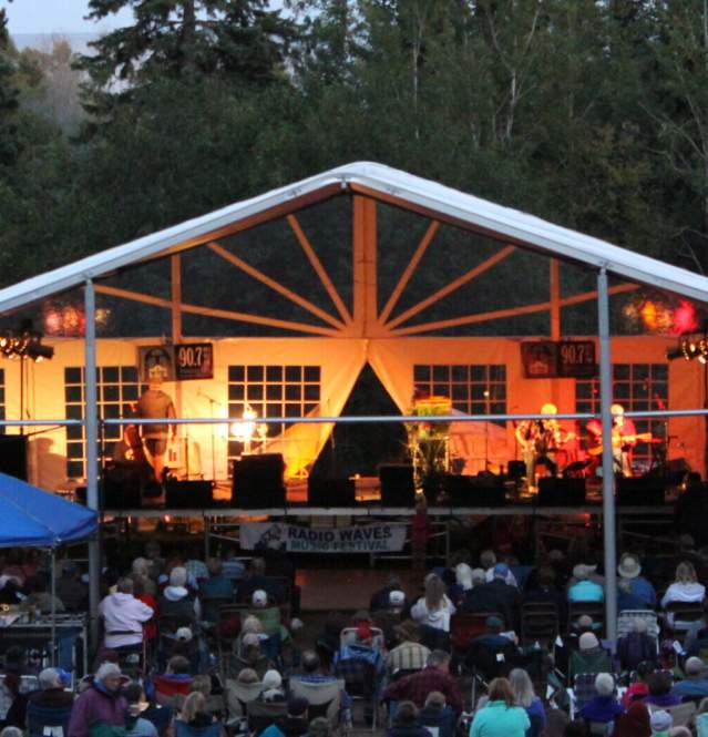 Radio Waves Music Festival tent - from WTIP