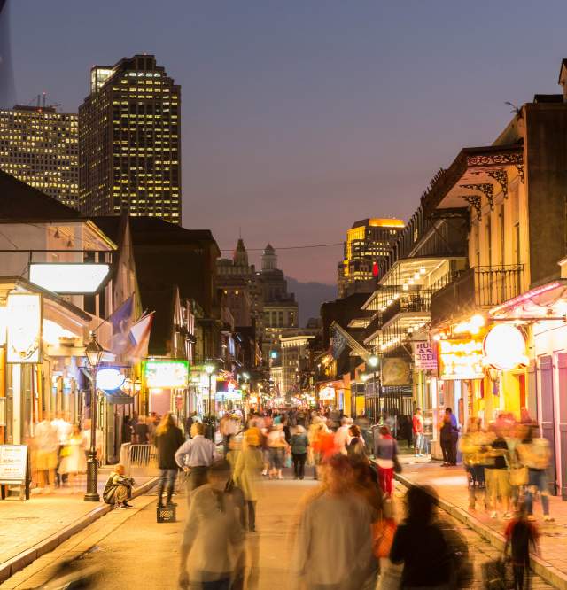 Bourbon Street at Night