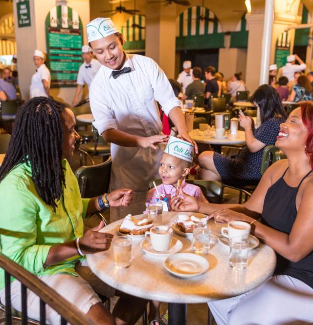 LGBT family at Cafe Du Monde