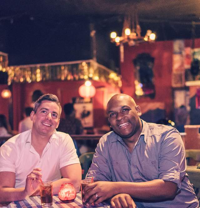 LGBT Couple Enjoying Live Music