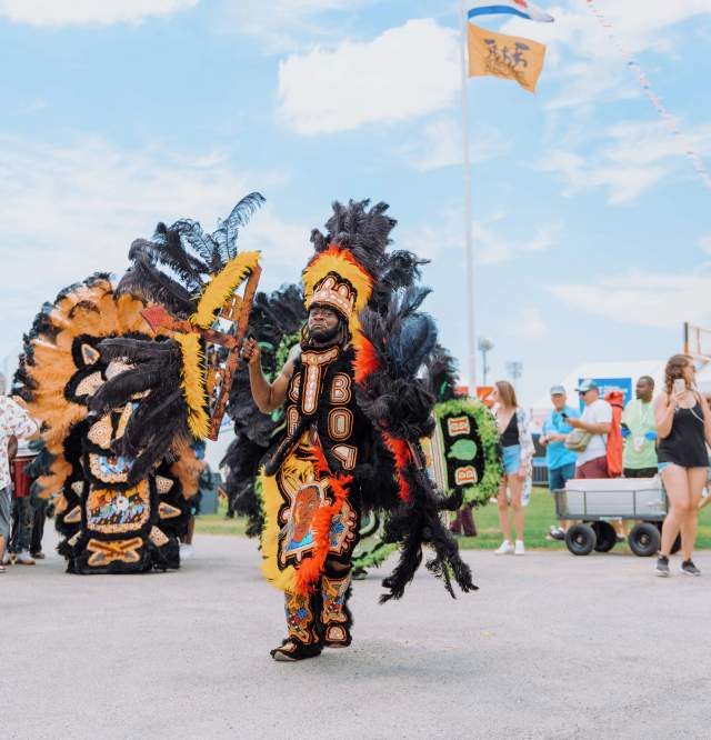 Mardi Gras Indians at Jazz Fest