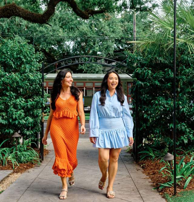 Walking into The Chloe on Saint Charles Avenue