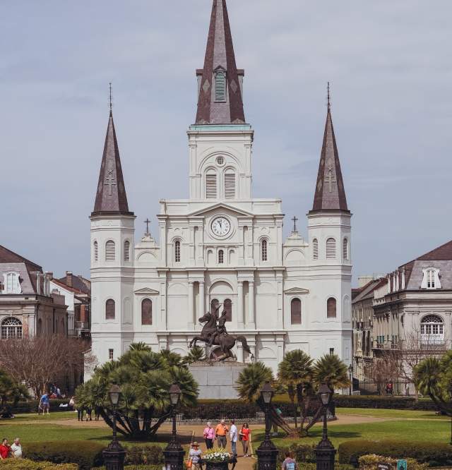 Jackson Square - St. Louis Cathedral - Springtime - French Quarter