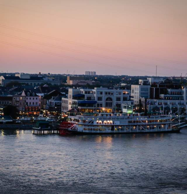 Cruise Ship Port at Sunset