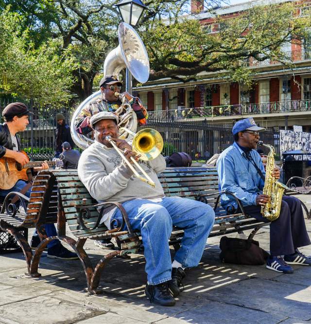 Jackson Square Brass Band - Street Musicians - Spring