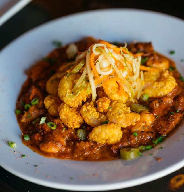 Fried Shrimp Creole - Galliano Restaurant - Warehouse District