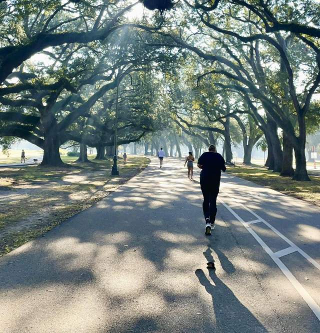 Running in Audubon Park