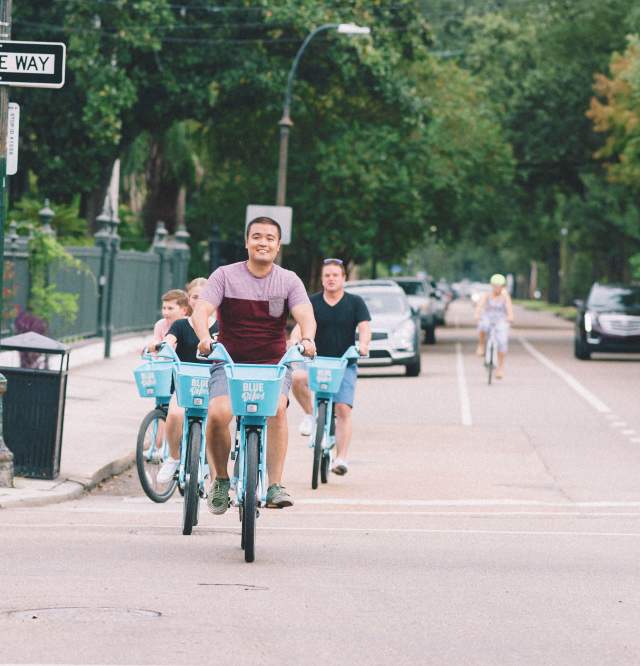 Biking in the Garden District