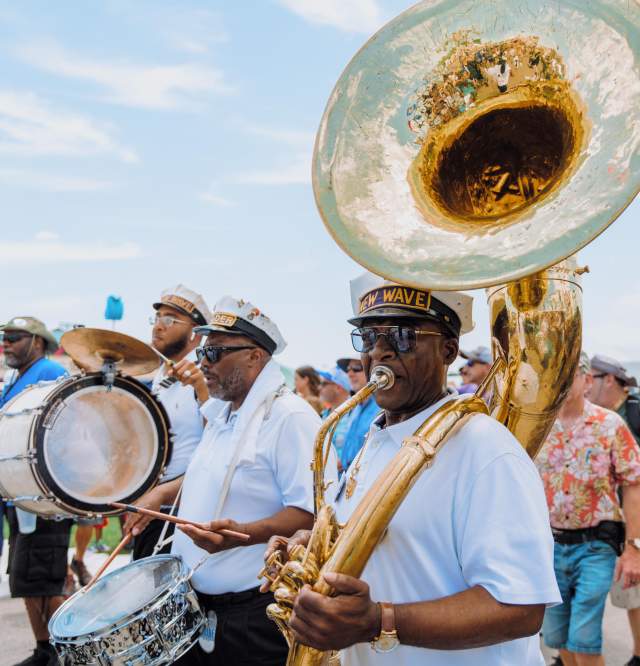 New Wave Brass Band at Jazz Fest