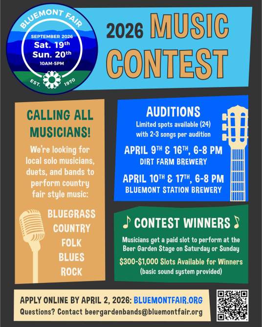 2026 Bluemont Fair Music Contest Hosted at Dirt Farm Brewing