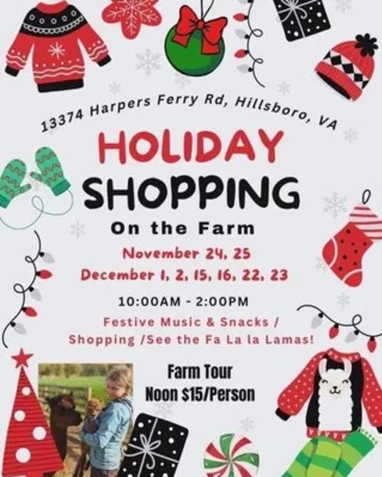 Holiday Shopping Event at Double 8 Alpaca & Llama...