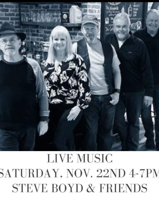 Live Music by Steve Boyd & Friends