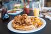 Fried Chicken And Waffle From Mason's Grill Brunch In Baton Rouge, LA
