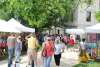 People Walking Around At Arts Fair on the Square In Bloomington