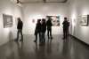 People Enjoying Art At Grunwald Gallery of Art In Bloomington, IN