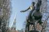 Paul Revere Statue and Old North Church