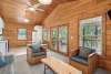 cottage interior with chairs